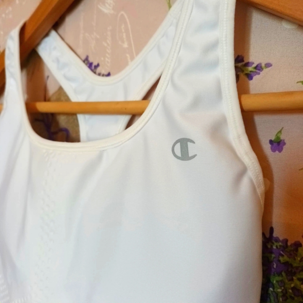 Champion White Sports Bra